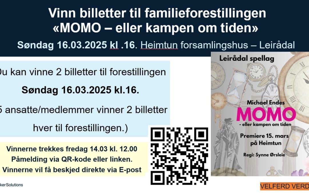 Vinn billetter til «MOMO – eller kampen om tiden» 